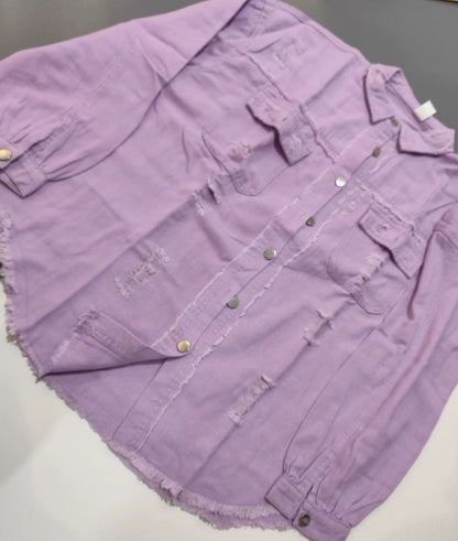 LOLA™ | Veste-chemise déchirée