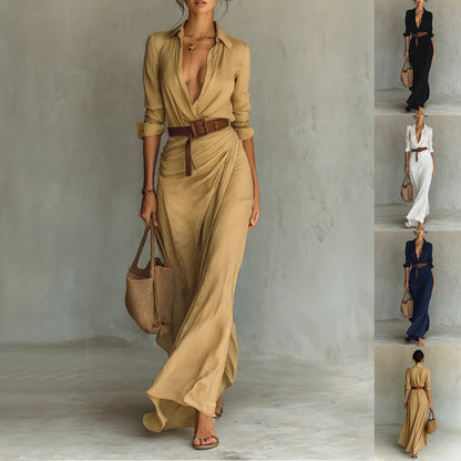 Robe Maxi en Suédine Chic