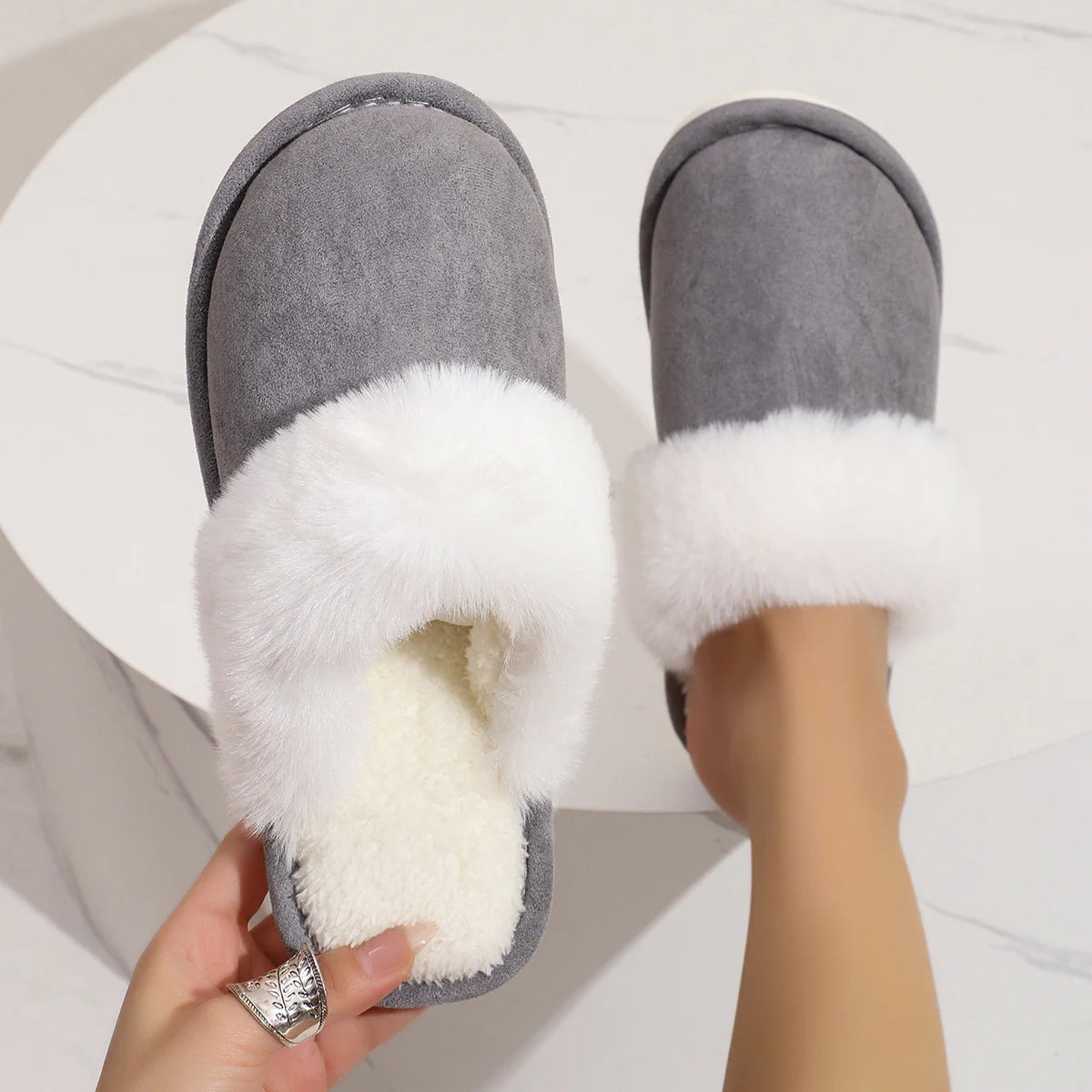 LÉONIE™ | Chaussons fourrés doux