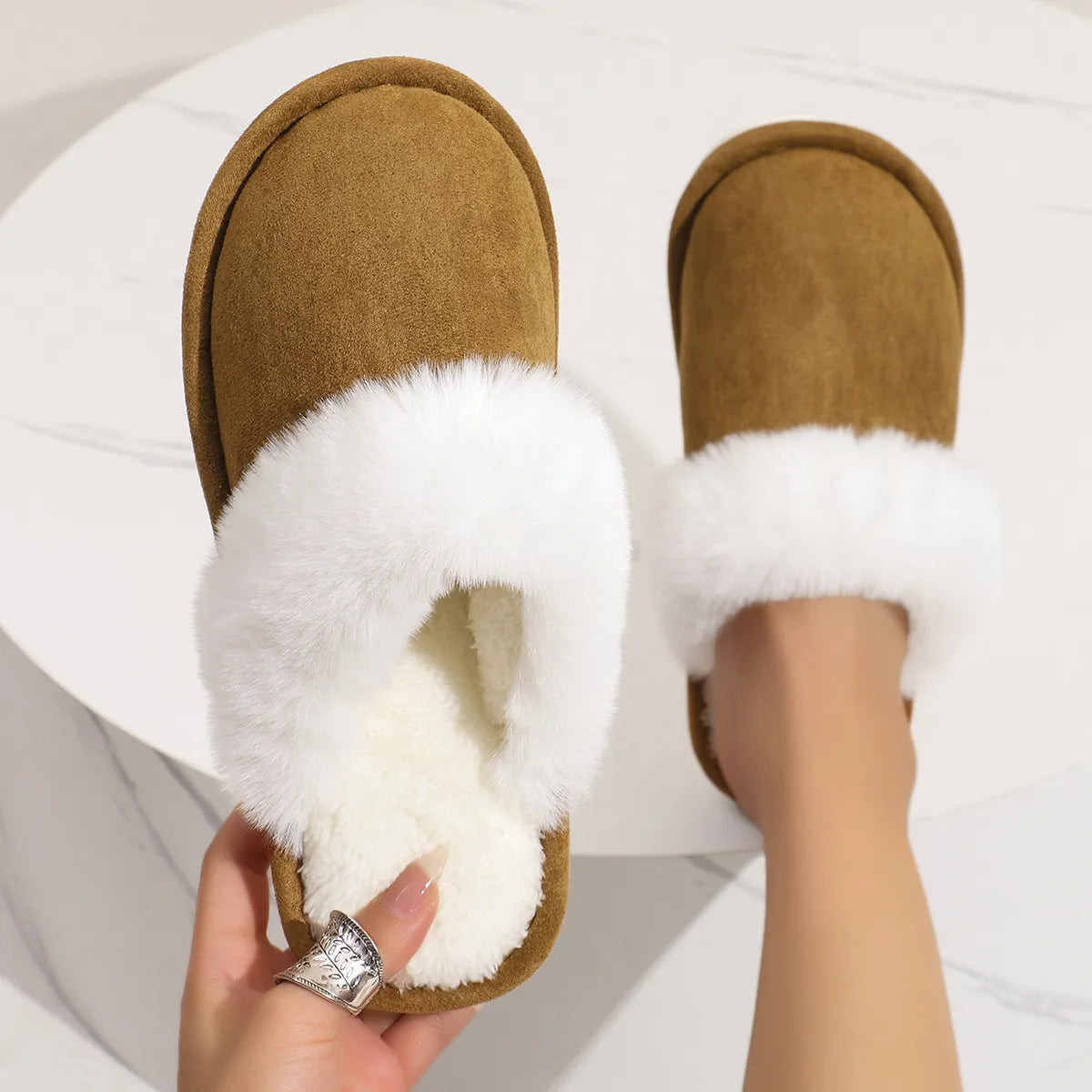LÉONIE™ | Chaussons fourrés doux
