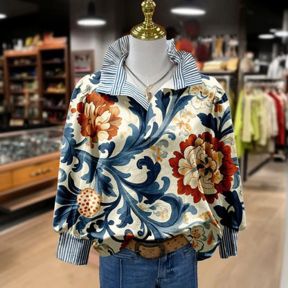 ROSE™ | Blouse à imprimé floral vintage