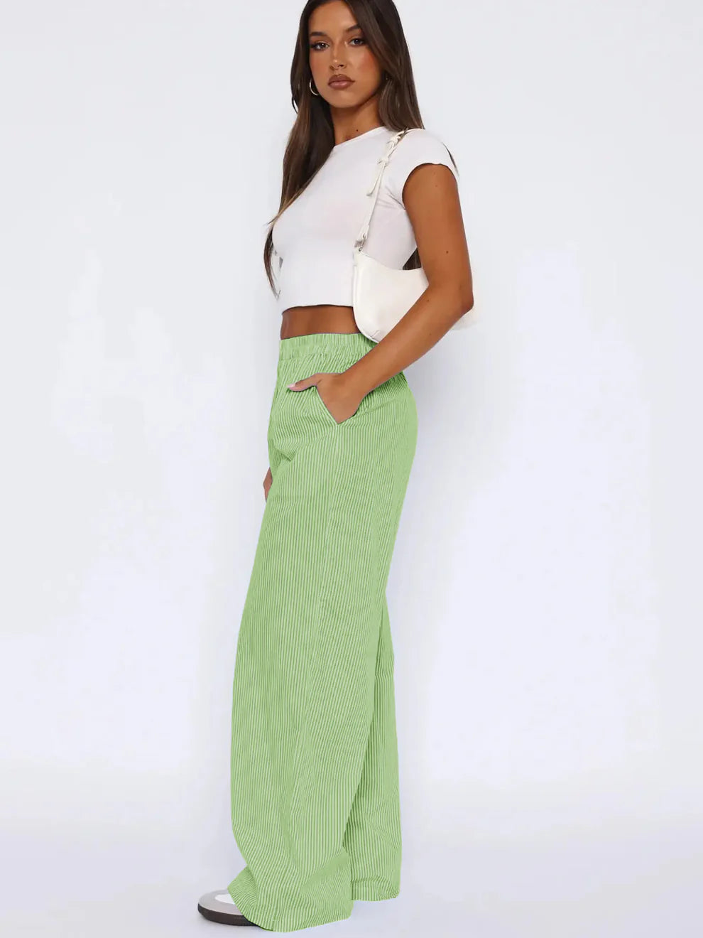 ABIGAIL™ | Pantalon rayé à poches