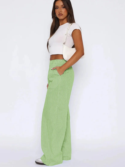 ABIGAIL™ | Pantalon rayé à poches
