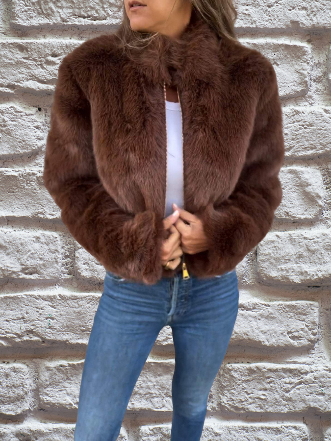 Venicia™ - Veste en Fourrure Luxueuse