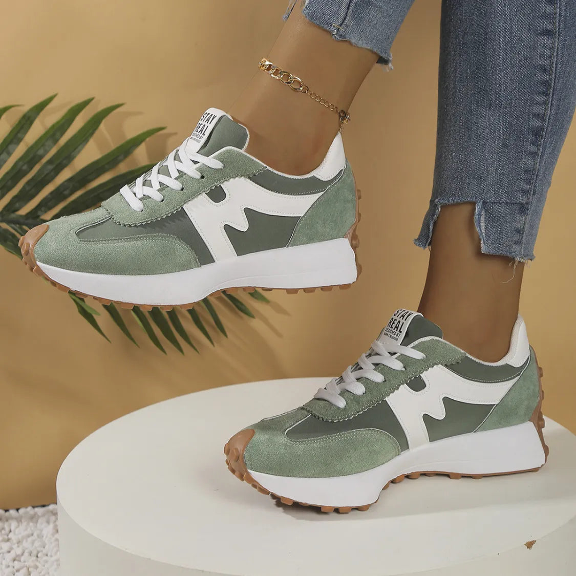 Sneakers URBAN RUN | Semelle Chunky & Design Bicolore Sport