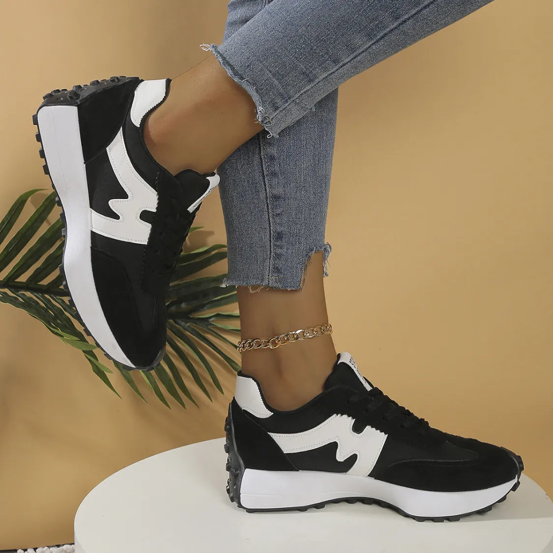 Sneakers URBAN RUN | Semelle Chunky & Design Bicolore Sport