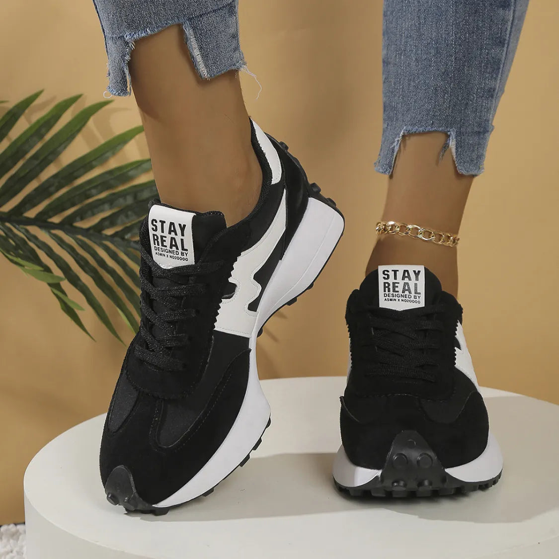 Sneakers URBAN RUN | Semelle Chunky & Design Bicolore Sport