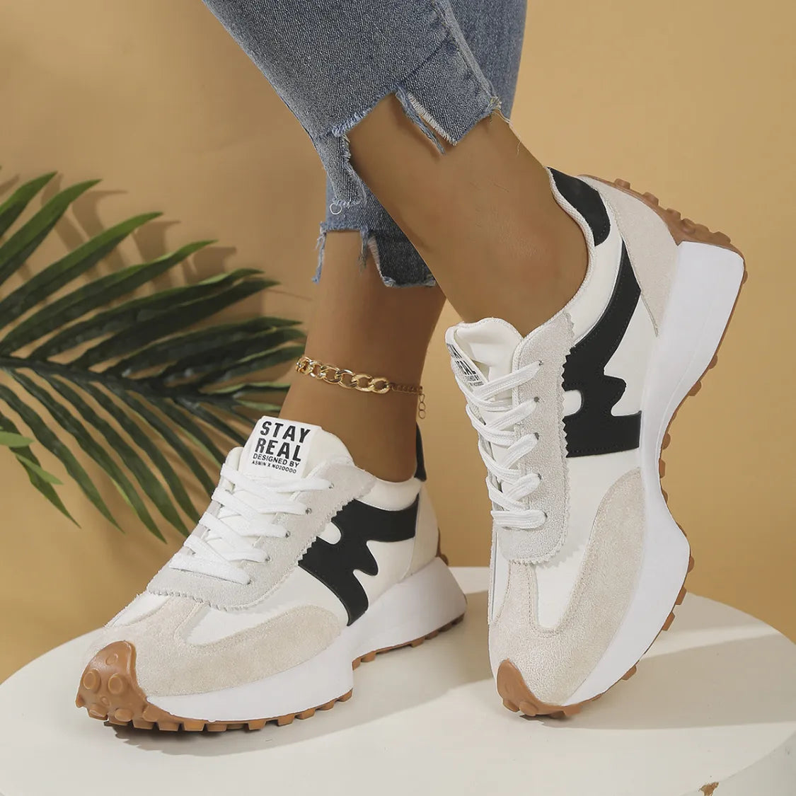 Sneakers URBAN RUN | Semelle Chunky & Design Bicolore Sport