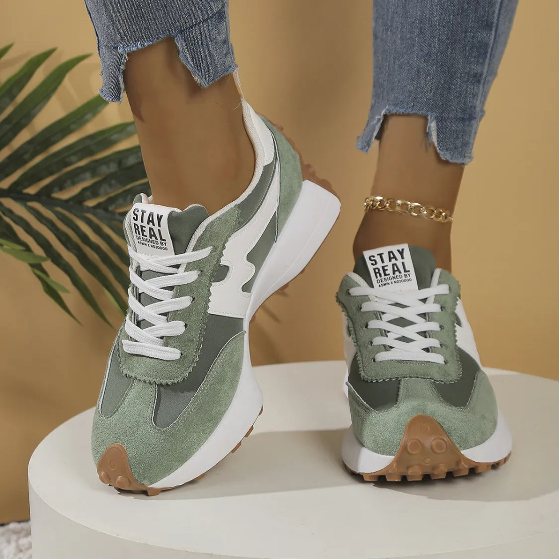 Sneakers URBAN RUN | Semelle Chunky & Design Bicolore Sport