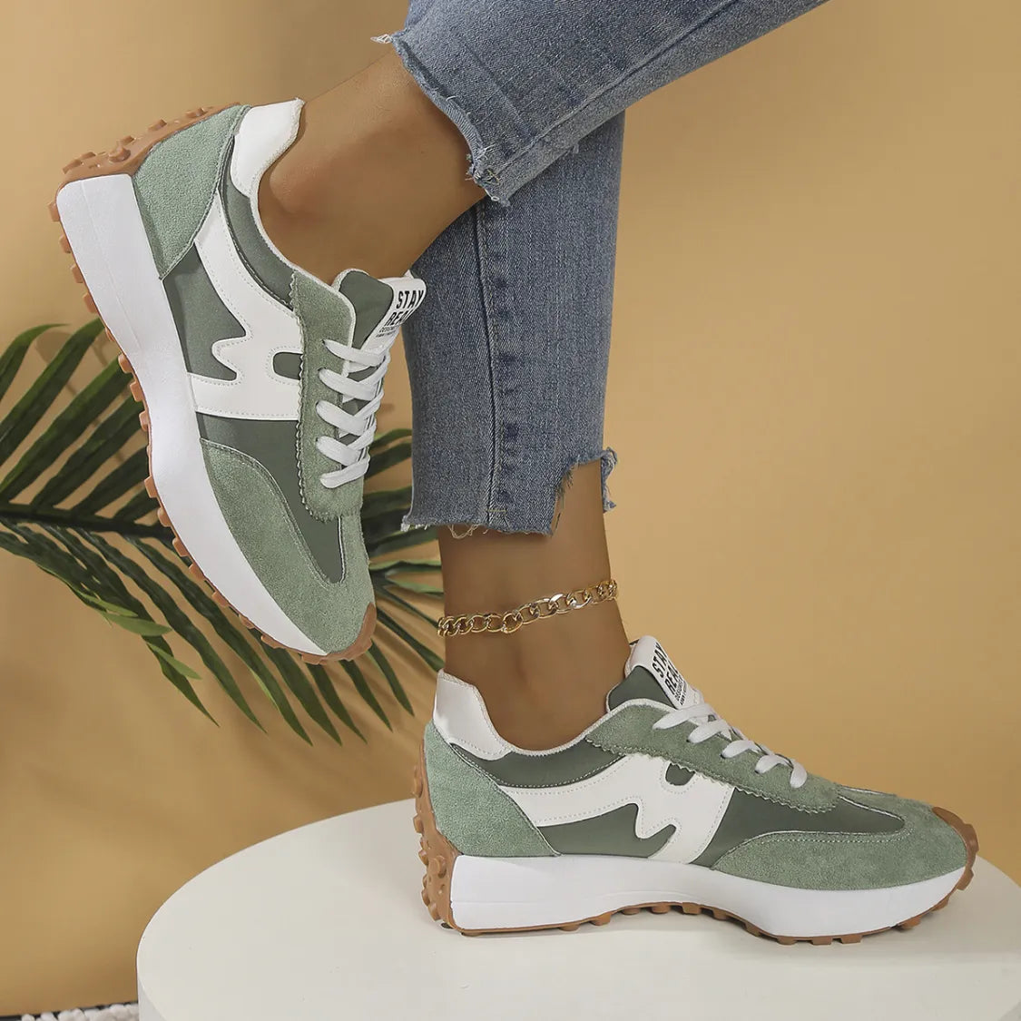 Sneakers URBAN RUN | Semelle Chunky & Design Bicolore Sport