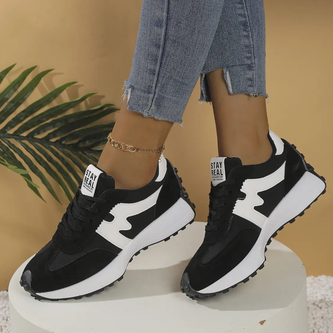Sneakers URBAN RUN | Semelle Chunky & Design Bicolore Sport