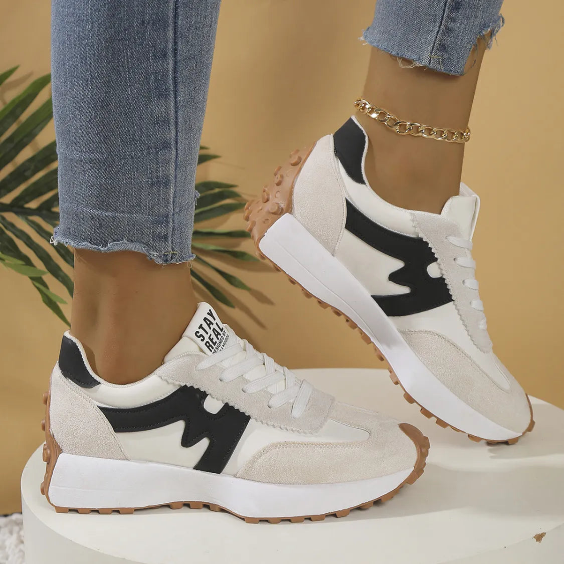 Sneakers URBAN RUN | Semelle Chunky & Design Bicolore Sport