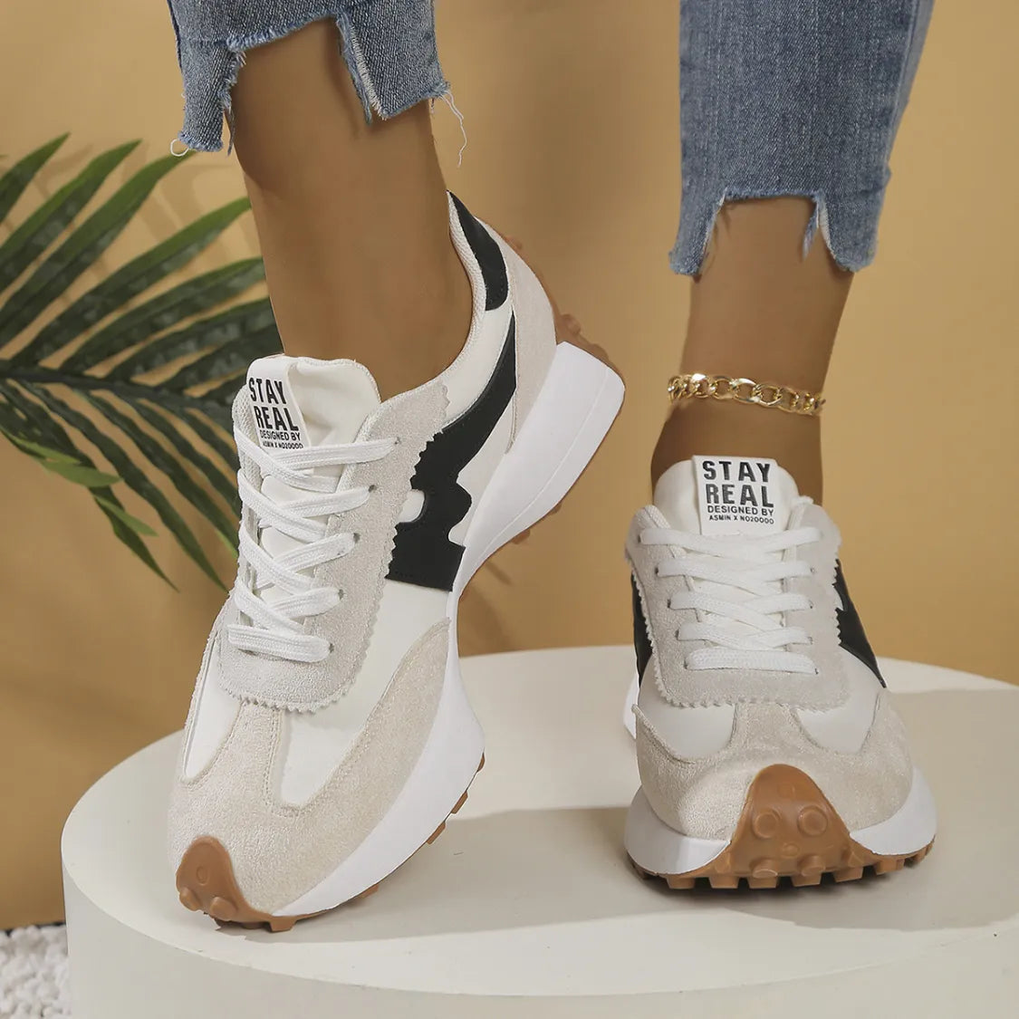 Sneakers URBAN RUN | Semelle Chunky & Design Bicolore Sport