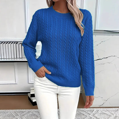 LIVIA™ | Pull torsadé col rond