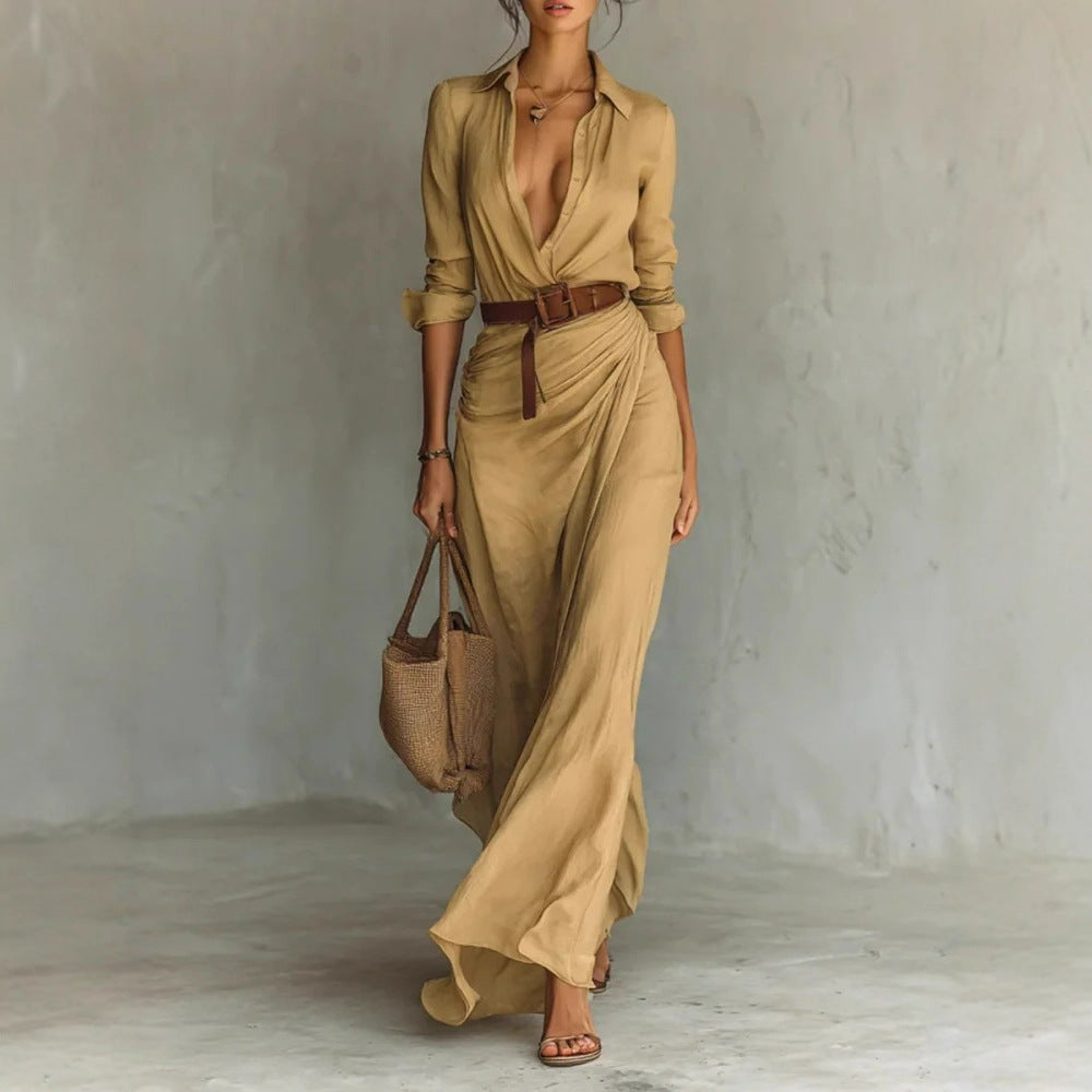 Robe Maxi en Suédine Chic