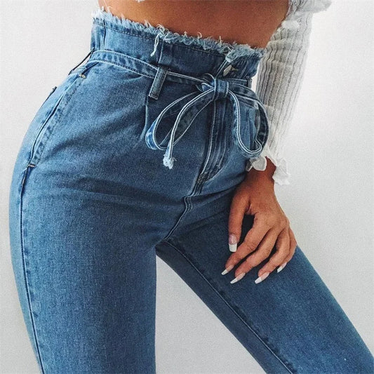 MARLENE™ | Jean taille haute coupe crayon