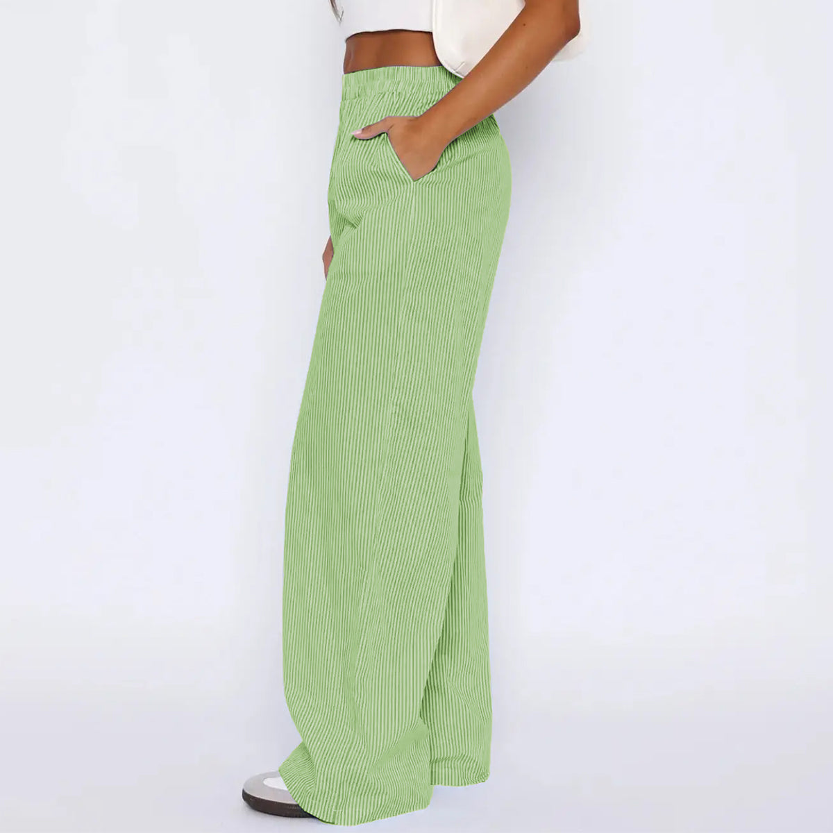 ABIGAIL™ | Pantalon rayé à poches