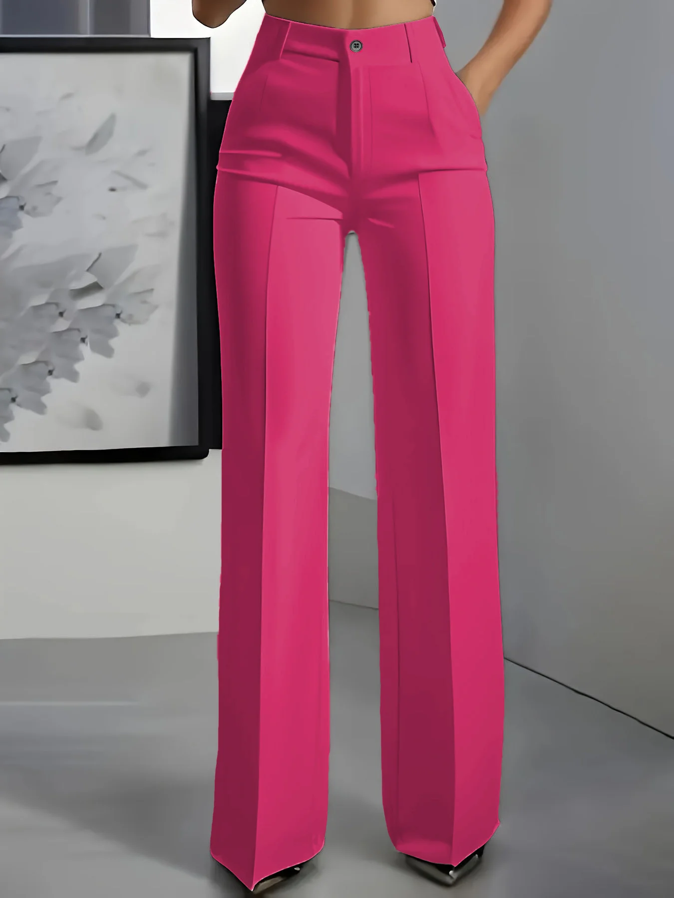 Pantalon Taille Haute Élégant LUXIA
