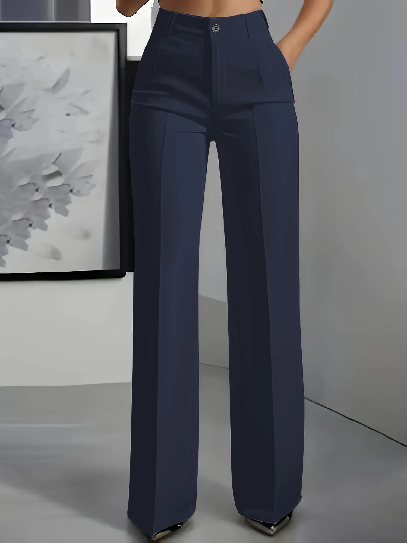 Pantalon Taille Haute Élégant LUXIA