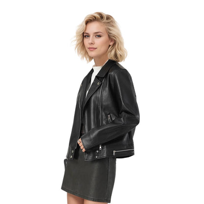 LÉNA™ | Veste en cuir courte