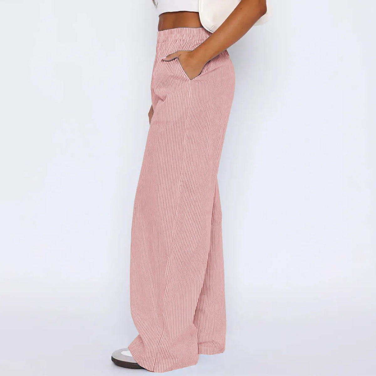 ABIGAIL™ | Pantalon rayé à poches