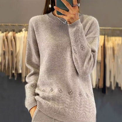 FLEUR™ | Pull maille florale douce