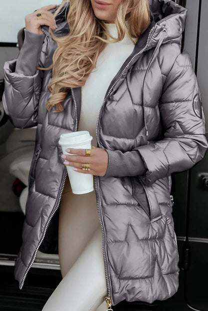 ELINE™ | Veste matelassée capuche