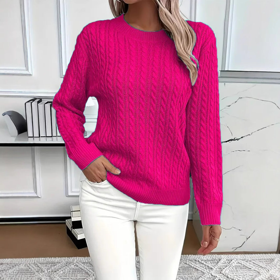 LIVIA™ | Pull torsadé col rond