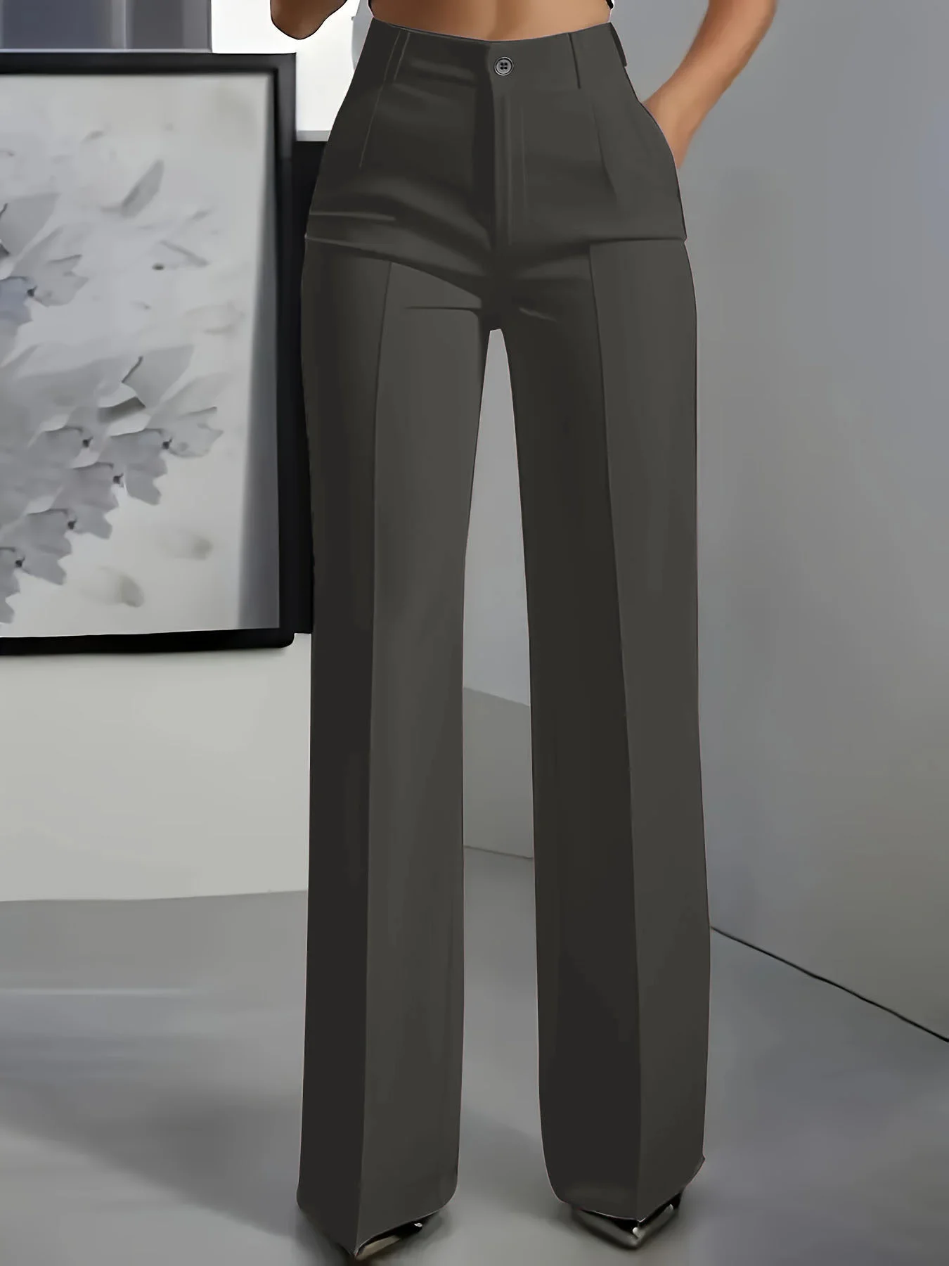 Pantalon Taille Haute Élégant LUXIA