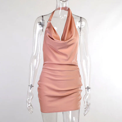 ELISE™ | Robe satinée dos nu