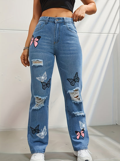 VANESSA™ | Jean papillon déchiré