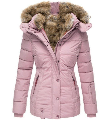 ALIX™ | Manteau slim à col fourrure