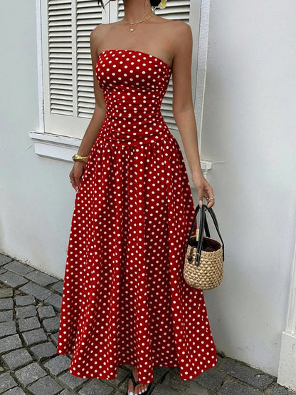 MARION™ | Robe à pois off-shoulder