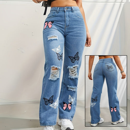 VANESSA™ | Jean papillon déchiré