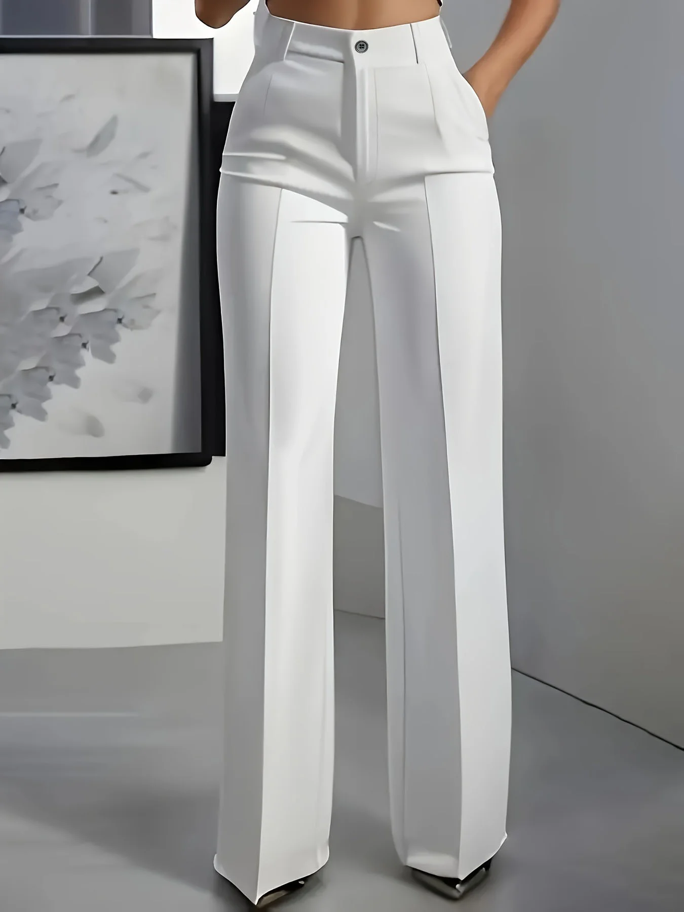 Pantalon Taille Haute Élégant LUXIA